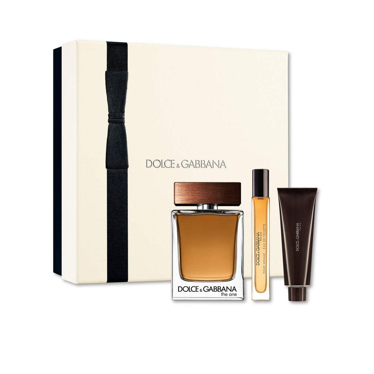 Dolce & Gabbana The One Men Set 3.3oz EDT & 1.7oz Shower Gel & .34oz Mini EDT