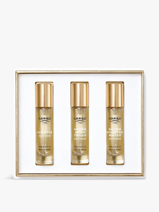 Creed Sample Set 3pcsx10ml (Aventus, Green Irish Tweed, Silver Mountain Water)
