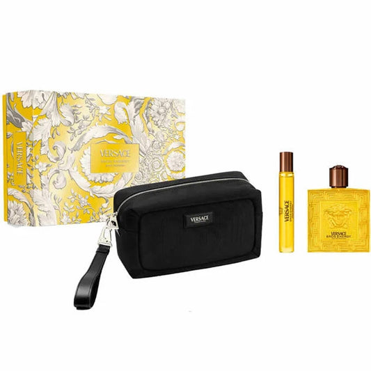 Versace Eros Energy Men Set 3.4oz EDP & 0.3 & Bag